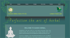 Desktop Screenshot of gandhiherbal.com