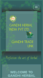 Mobile Screenshot of gandhiherbal.com